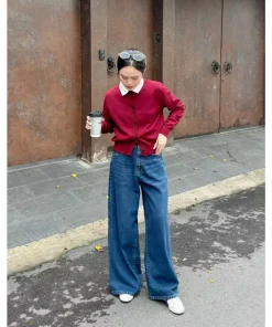Quần jean ống rộng